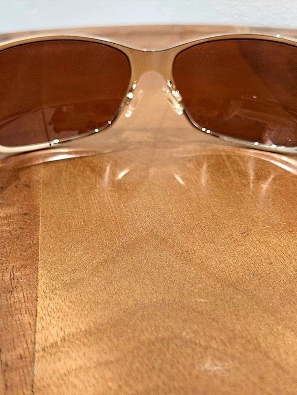 Vintage Oakley Behave Sunglasses Y2K Gold Wrap 05-314